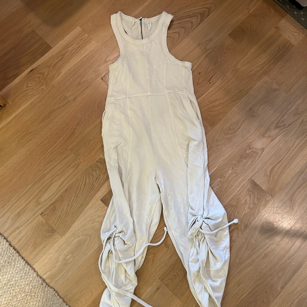 Anthropologie by Daily Practice cream jumpsuit